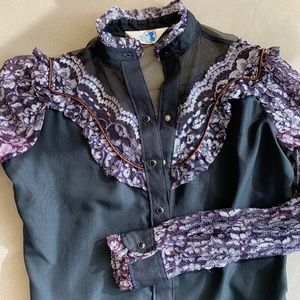 SOLD / Vintage Miss Rodeo America Western  Top